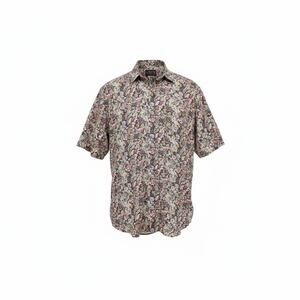 Vintage Tango by Max Raab Short Sleeve Button Up Shirt  Floral